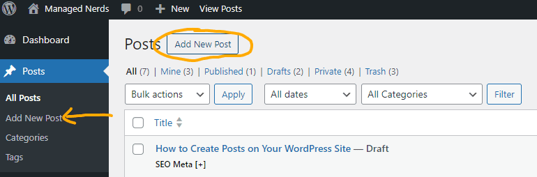 How to Create Posts on Your WordPress Site