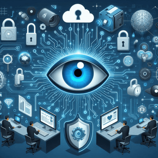 AI eye watching over computers to secure them