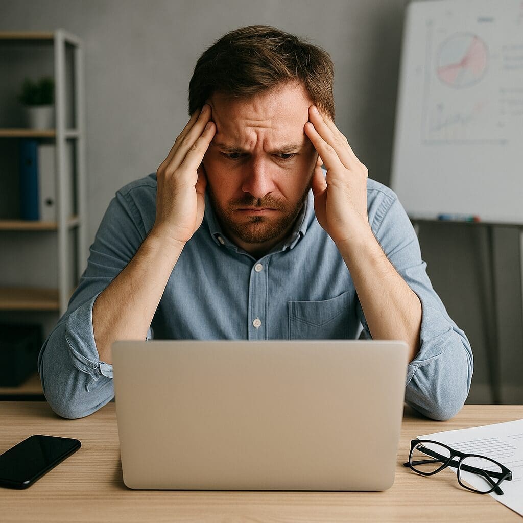Before using Managed Nerds, businesses struggle with their tech and marketing.